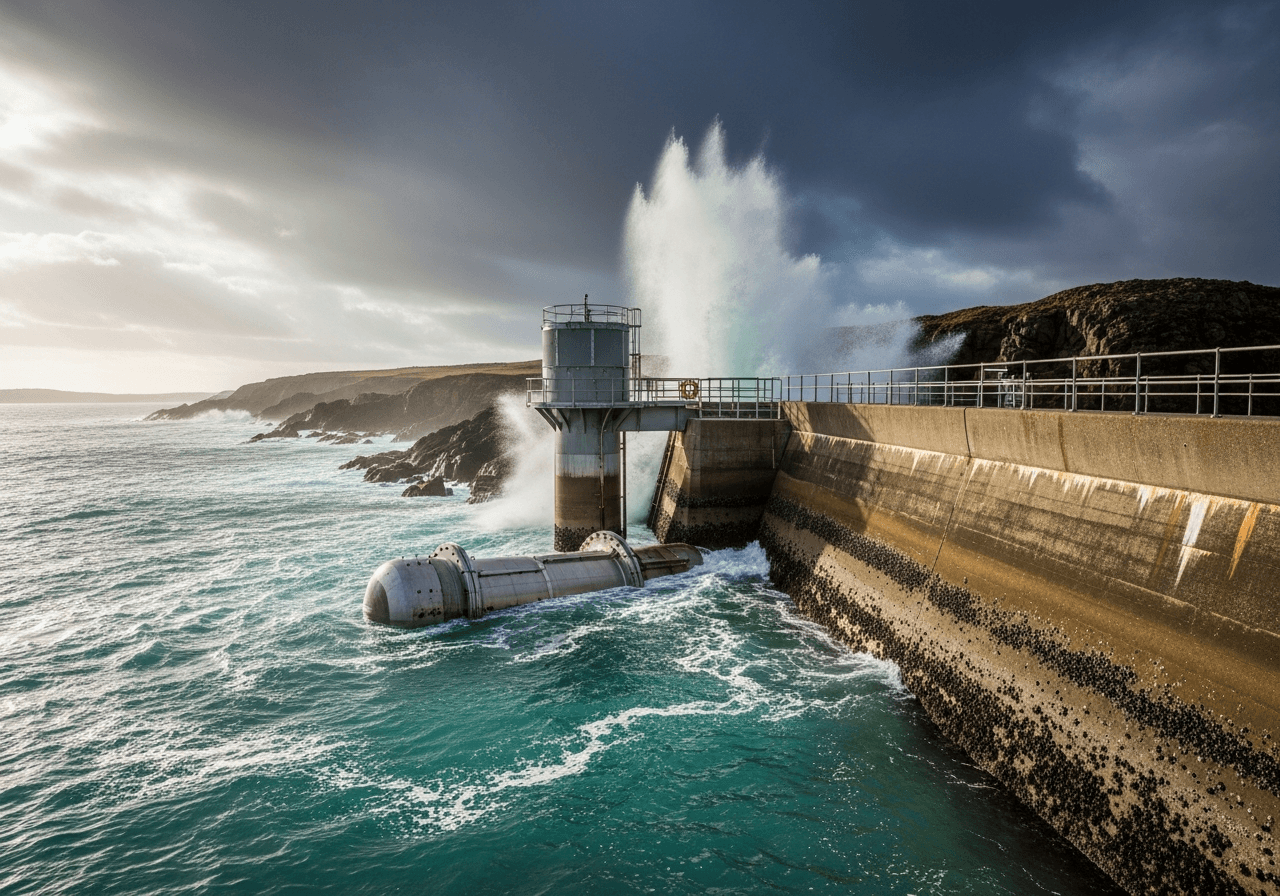 Tidal power systems: technical illustration